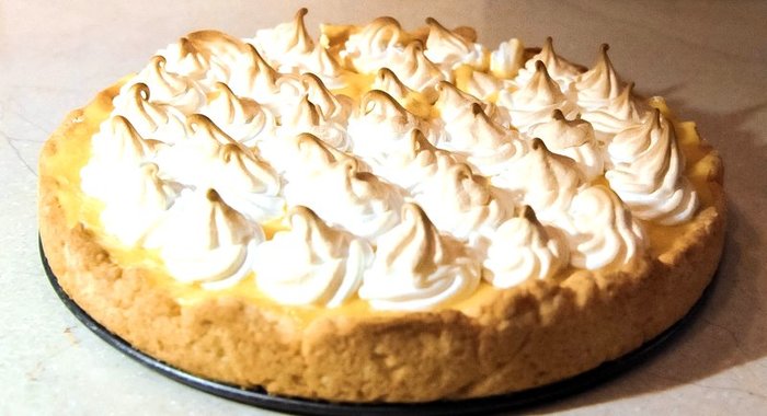 Французкий лимонный тарт с меренгой
