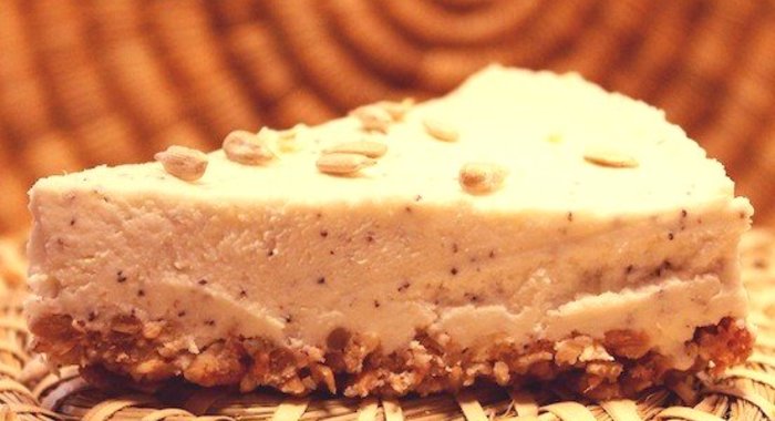 Овсяный пирог с творогом и маскарпоне