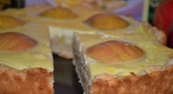 Заливной яблочный пирог