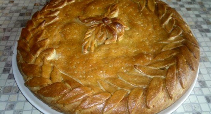 Капустный пирог на дрожжевом тесте