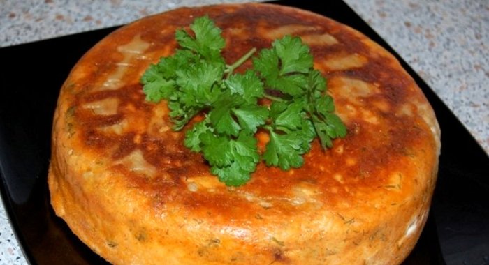 Пирог с фаршем в мультиварке