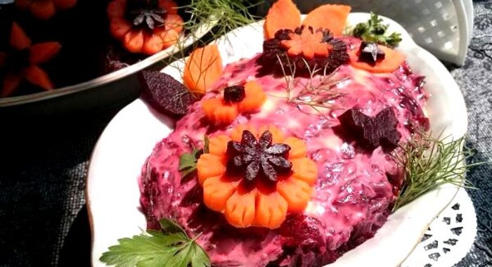 Новогодняя сельдь под шубой