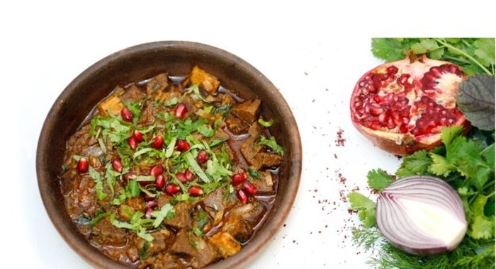 Куриная печень по-грузински