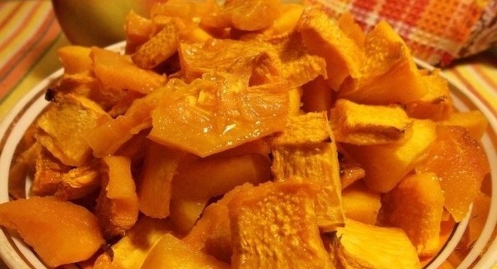 Тыква, запеченная с сахаром