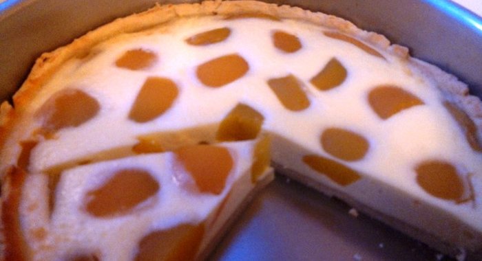 Абрикосово-творожный пирог