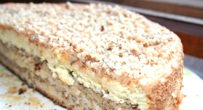 Бисквит со сгущенкой