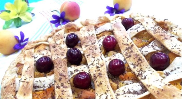 Абрикосовый пирог с ванилью