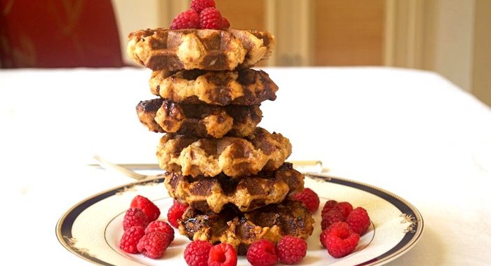 Венские вафли в вафельнице