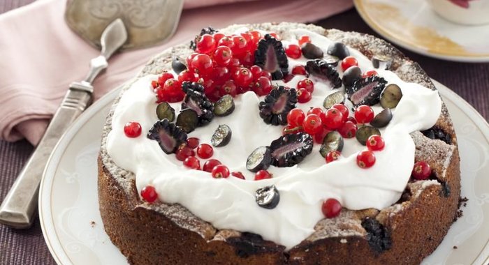 Ягодный пирог с хересом