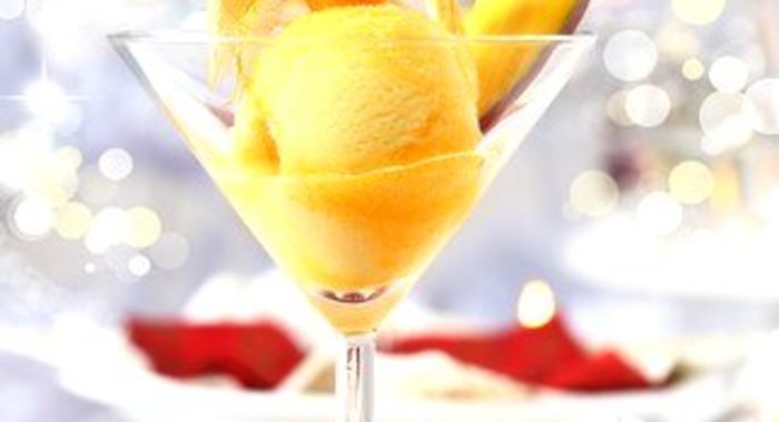 Шербет из печеного манго