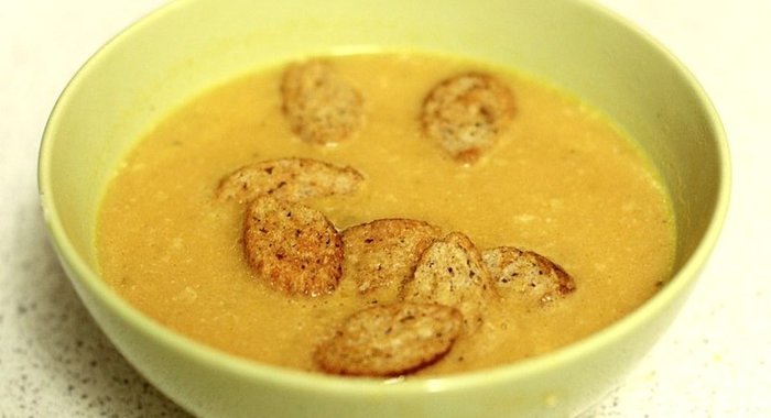 Тайский тыквенный суп с кокосовым молоком