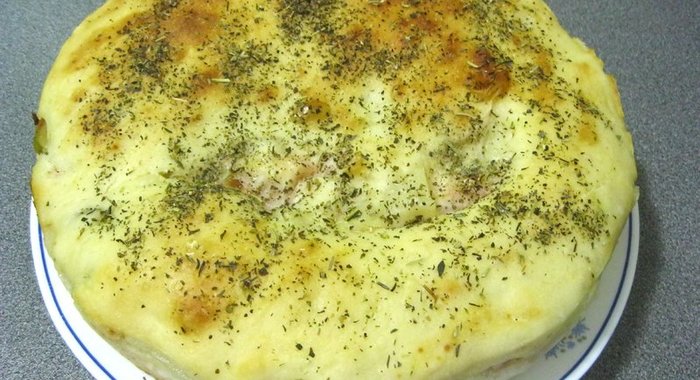 Закрытый овощной пирог