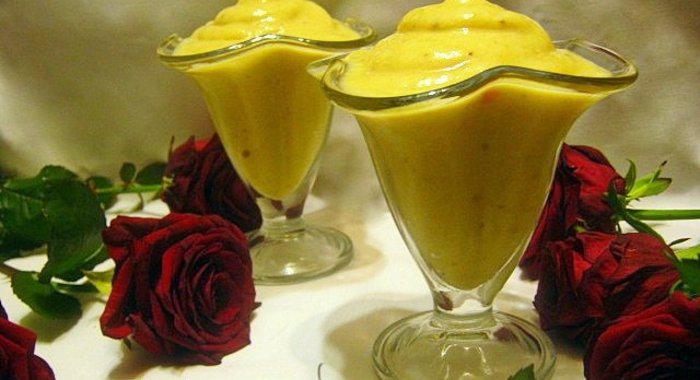 Бананово-персиковый сорбет