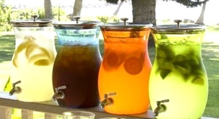 Черничный лимонад с лимоном