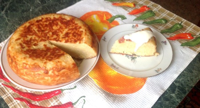 Пирог картофельный в мультиварке