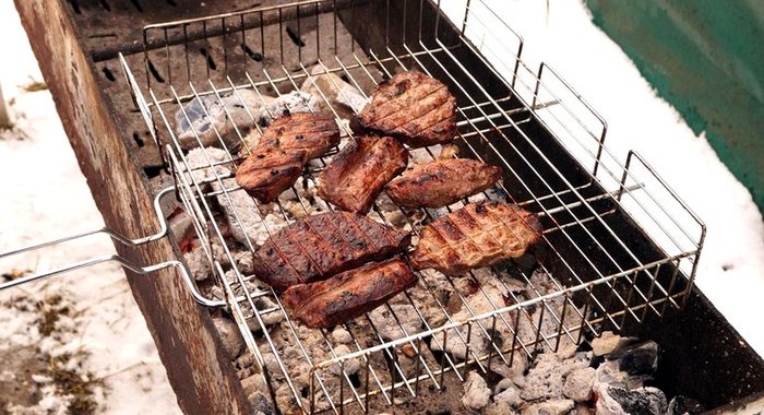 Шашлык из страуса