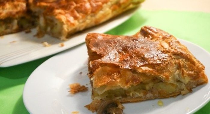 Быстрый мясной пирог