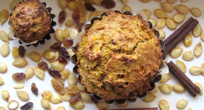 Тыквенные маффины с мёдом