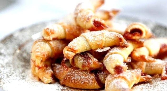 Рогалики из песочного теста