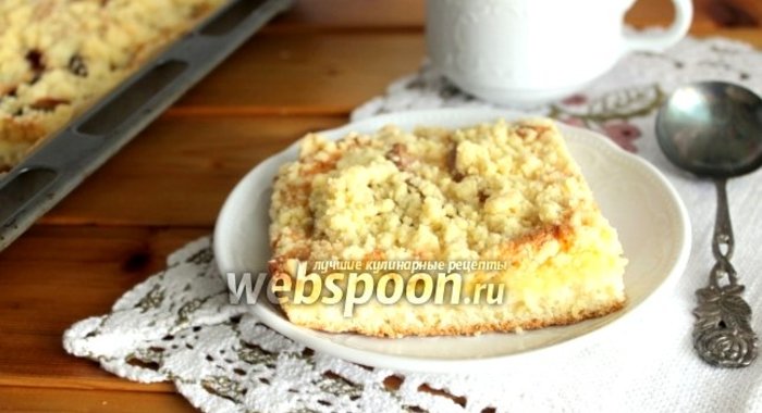 Сливово-грушевый пирог