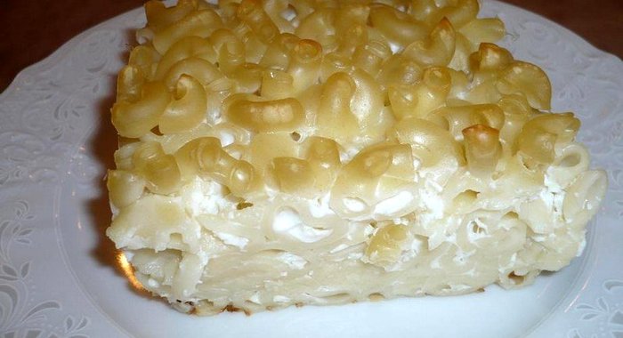 Макаронник с яйцом