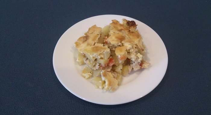 Молодой картофель с курицей