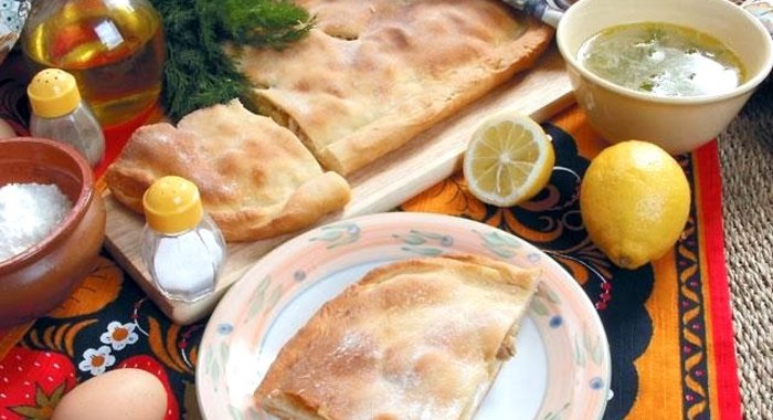 Пирог с осетриной