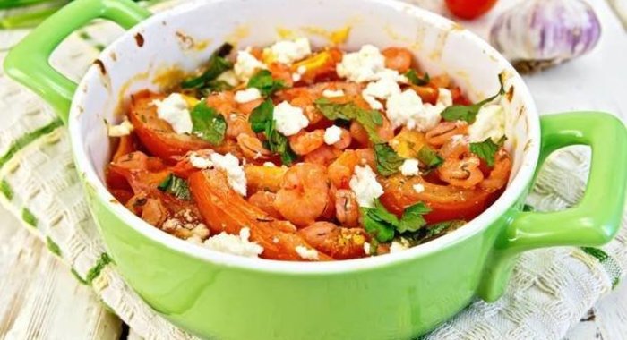 Креветки по-гречески