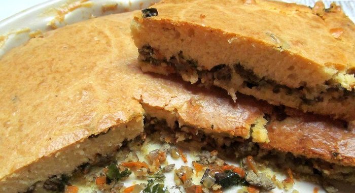 Пирог с печенью