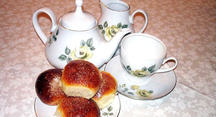 Булочки малышки с карамелькой