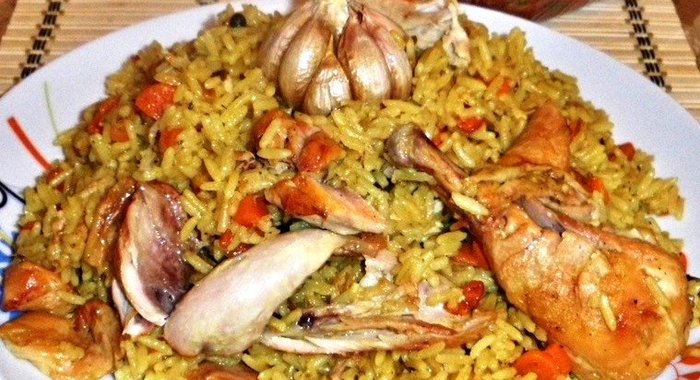 Плов с куриными ножками