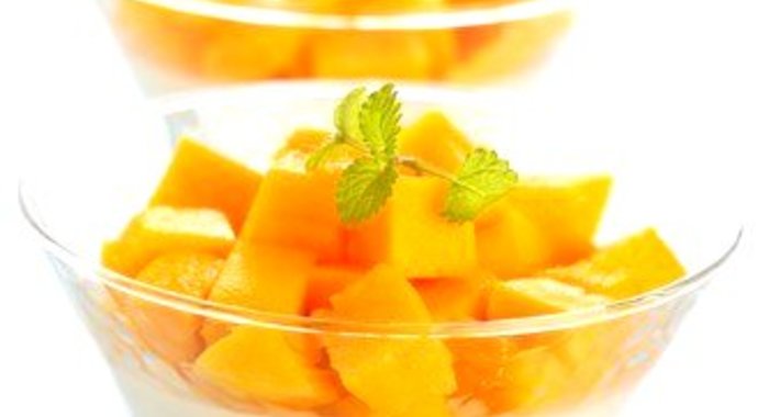 Парфе из рикотты с манго и лаймом