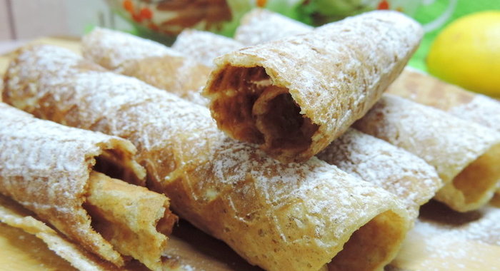 Овсяно-банановые вафли