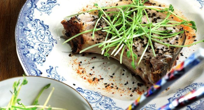 Свинина с кумином, лимоном и черным перцем