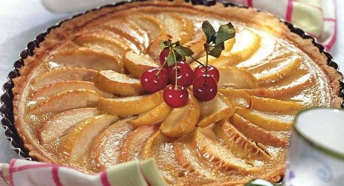 Яблочно-карамельный пирог