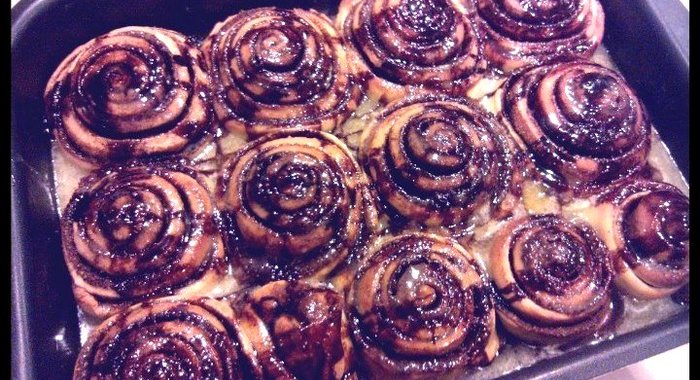 Классические булочки синнабон с корицей