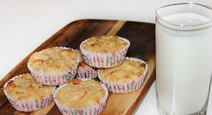 Маффины творожные с бананом