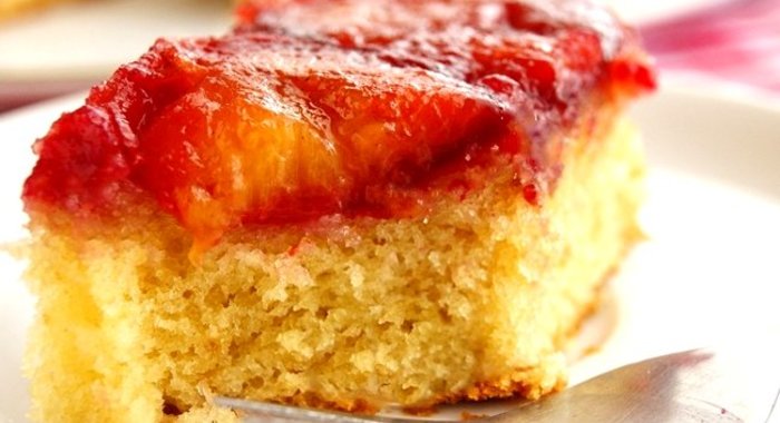 Сливовый пирог перевертыш