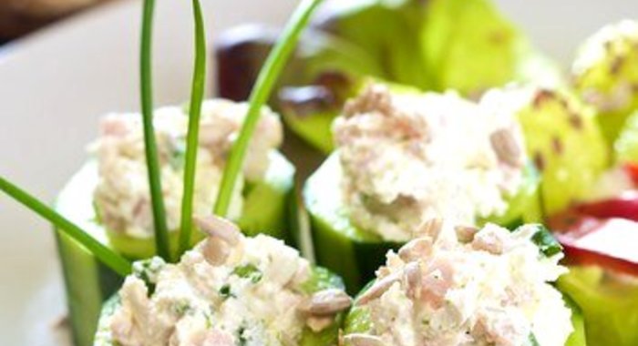 Огурцы с рыбой по‑датски