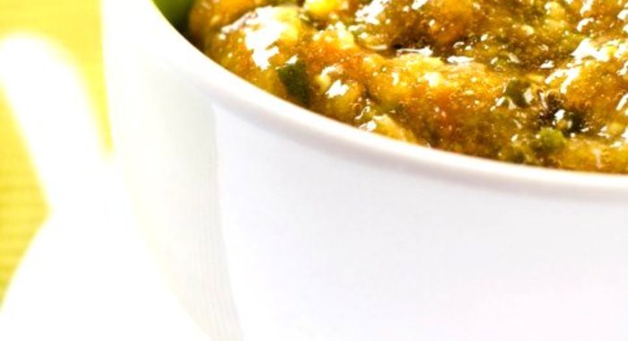 Пюре из крыжовника со сливками