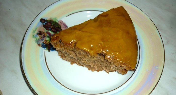 Постный бисквитный пирог