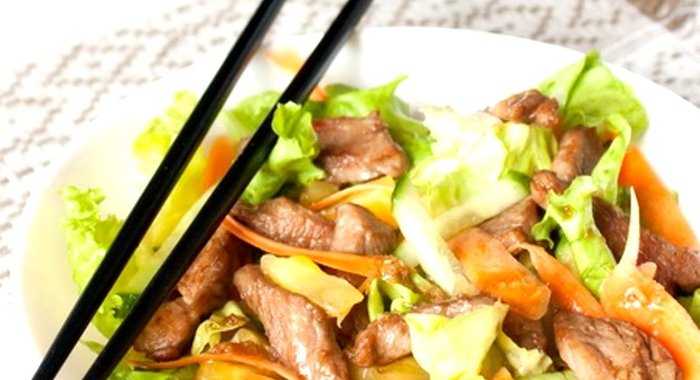 Салат из свинины