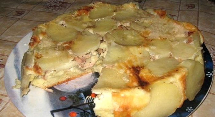 Сытный пирог (перевернутый)