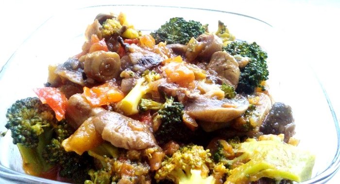 Весенний гарнир с брокколи