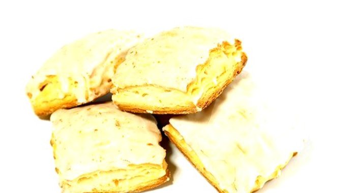 Бисквиты в лимонной глазури