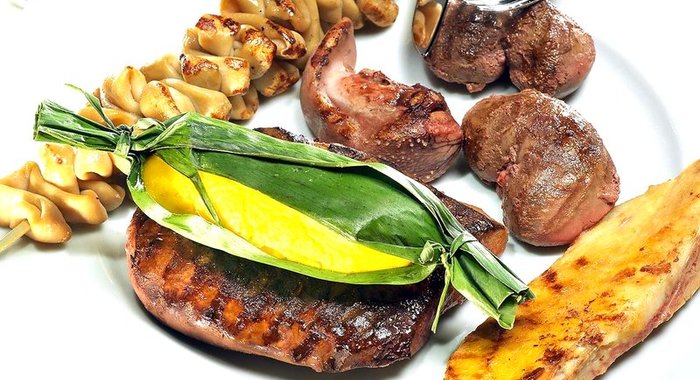 Жареные потроха с хумитас