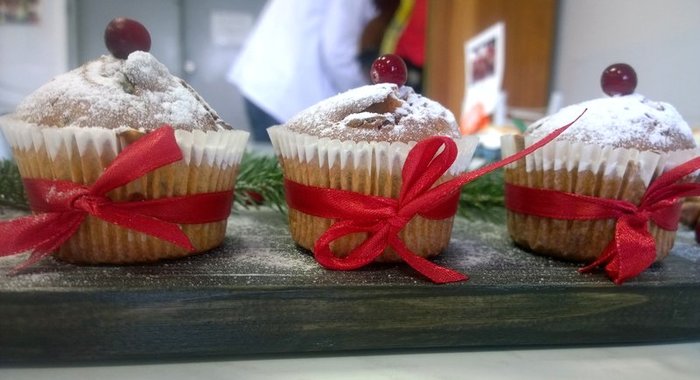 Новогодние маффины «Пряная клюква»