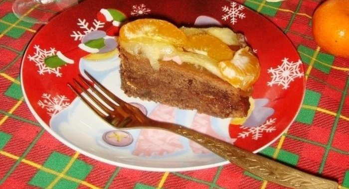 Шоколадный бисквитный пирог