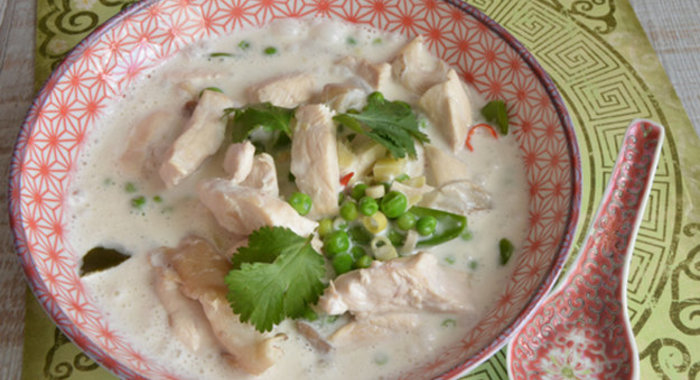 Тайский суп с курицей