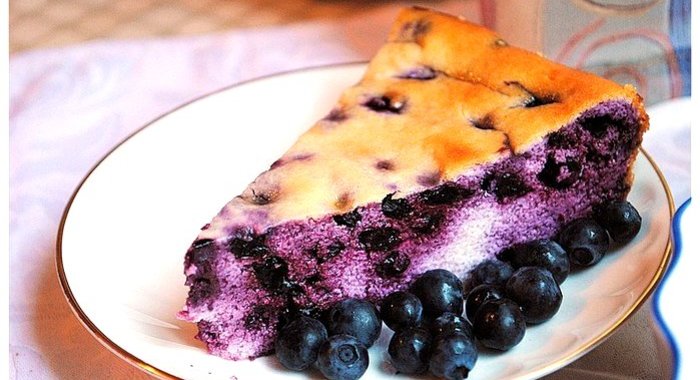 Черничный пирог диетический